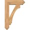 Ekena Millwork Imperial Arts and Crafts Smooth Bracket w/ Offset Brace, Western Red Cedar, 7 1/2"W x 26"D x 38"H BKT0806X26X38IMP03SWR - alternate 3